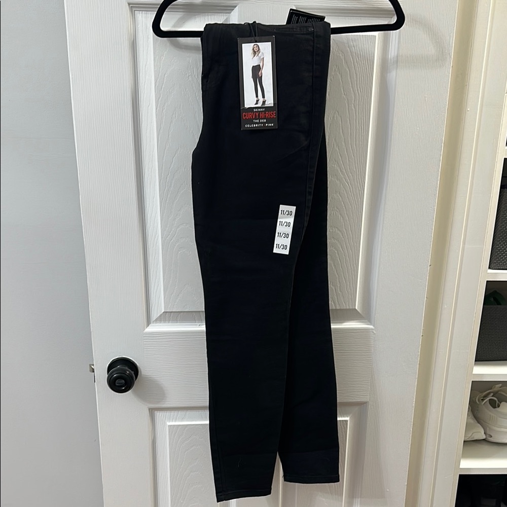 Celebrity Pink Curvy Hi-Rise Jeans in Black
